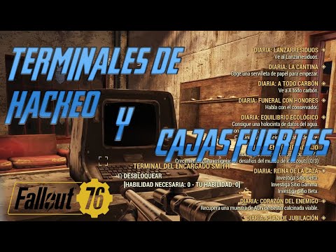 Donde encontrar Terminales de hackeo y Cajas fuertes "forzar cerraduras" en Fallout 76!
