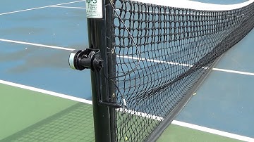 How to Lower a Tennis Net Using a DH4013 Courtmaster Net Post Crank