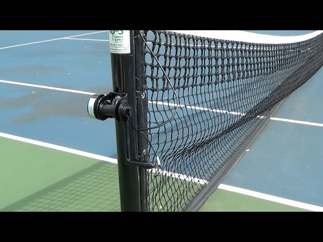 How to Lower a Tennis Net Using a DH4013 Courtmaster Net Post