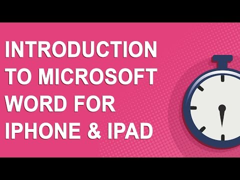 Introduction to Microsoft Word for iPhone & iPad