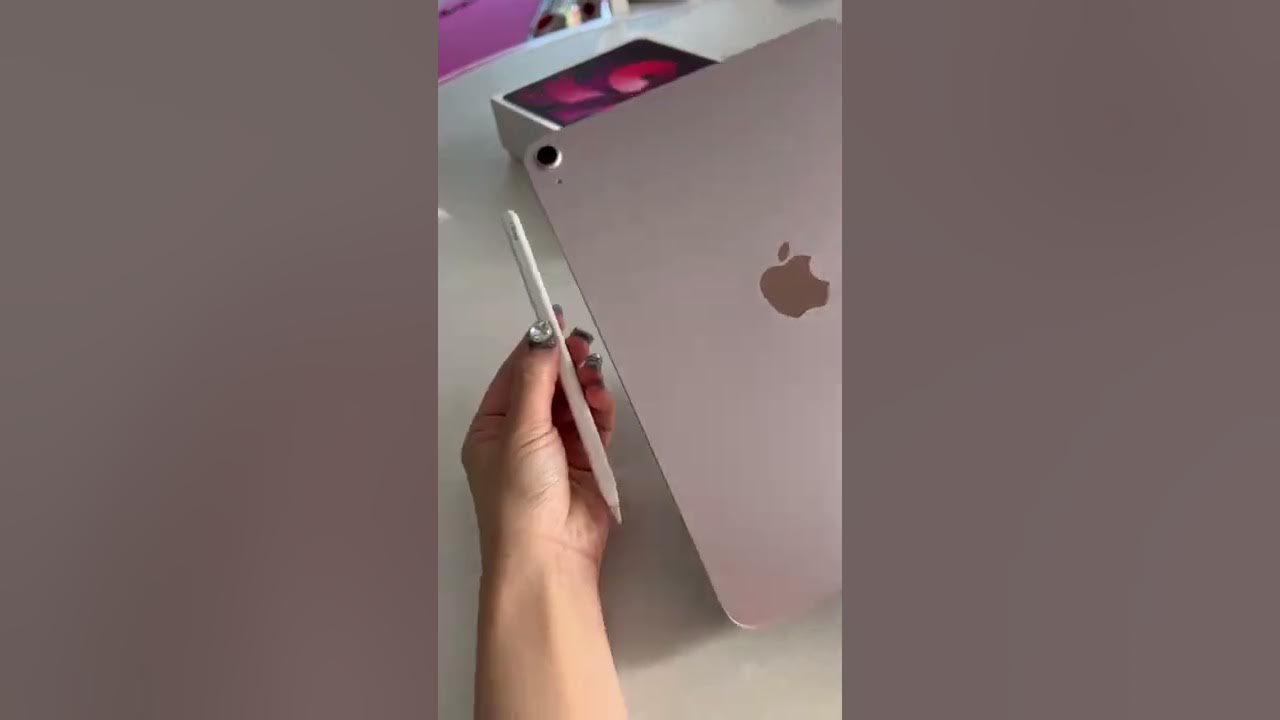 Pink🍑 iPad Air 5, Apple Pencil, speck case unboxing🫣🎀✨
