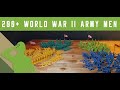 Big Bucket of Army Men: World War II 202 Piece Set