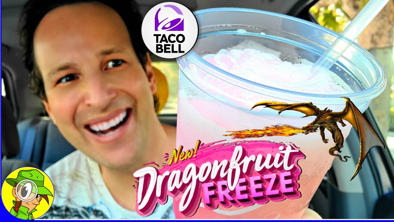 Taco Bell® DRAGON FRUIT FREEZE Review 🌮🔔🐉🥶 Review Peep THIS Out! 🕵️‍♂️ YouTube