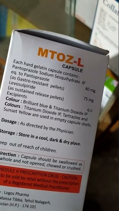 Cap Mtoz-L(Pantopraz and Levoulpiride)