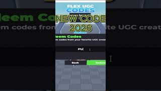 🚨 New Code For Flex UGC 2026 🔥 FREE or Buy? Roblox Reward #shorts #roblox #ugc #viral #shortvideo