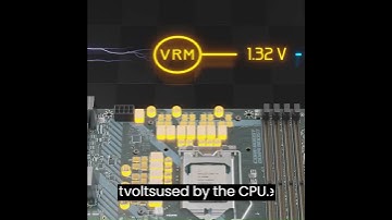 VRM Near the CPU #shorts #shots #shortsvideo #shortsviral #afronics #technology #physics