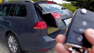 VW Golf MK7 (5G) hatch pop remote trunk tailgate activation