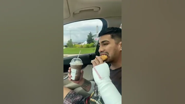 Ordering my boyfriends favorite Starbucks drink so he could feel better 🥺 #shorts