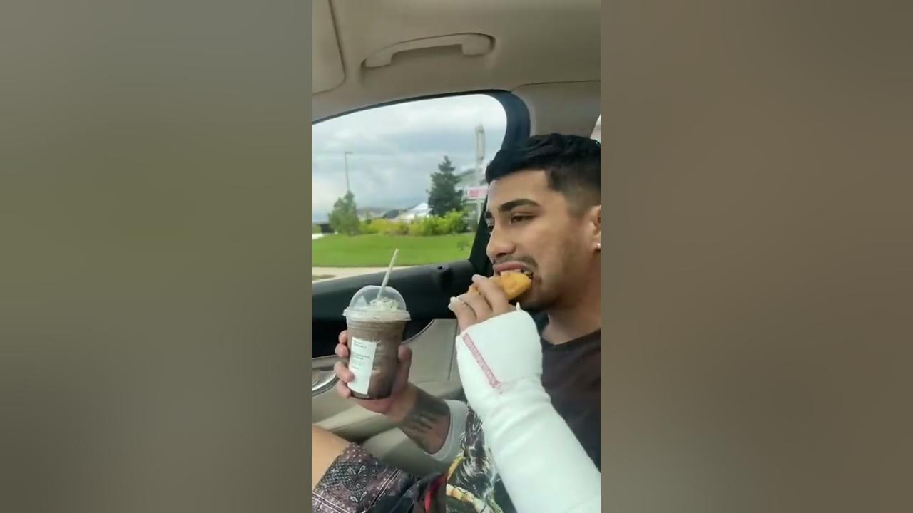 Ordering my boyfriends favorite Starbucks drink so he could feel better 🥺 #shorts
