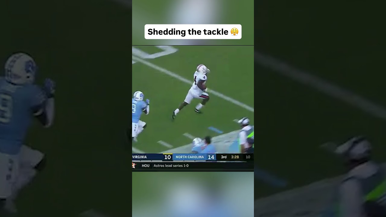 They couldn't take him down 🥶 #virginiacavaliers #accfootball #collegefootball