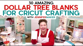 Dollar Tree Crafts | 30 AMAZING Dollar Tree Blanks for Cricut Crafting!