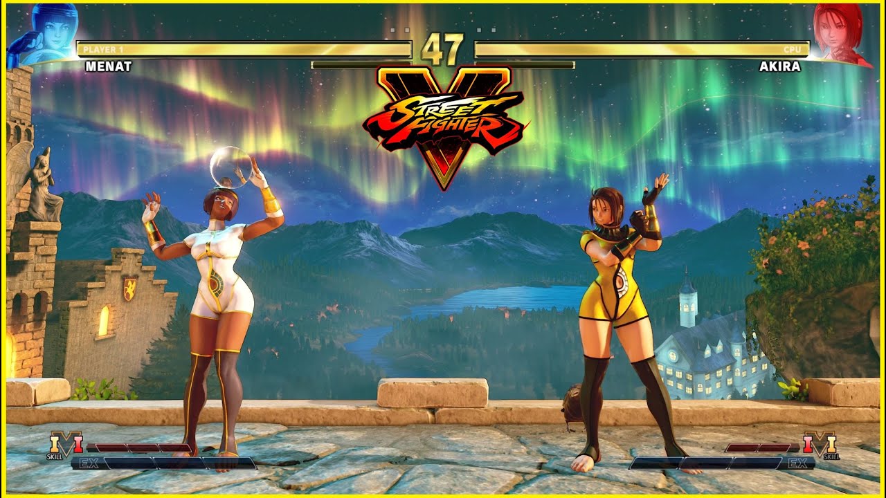 Akira took one of Menat's costumes and doesn't want to give it back to her. Street Fighter V:CE Mod