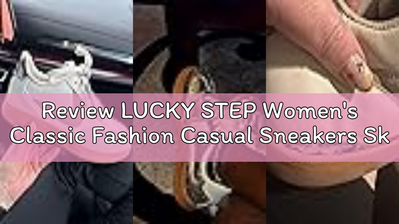 Review LUCKY STEP Women's Classic Fashion Casual Sneakers Skate Shoes No Slip Lace Up Walking Shoes(