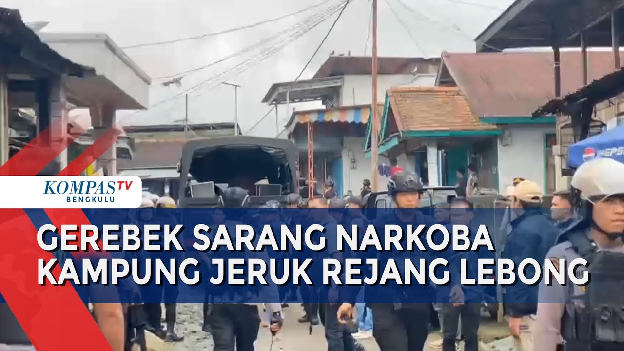 Mencekam! Polisi Gerebek Sarang Narkoba Kampung Jeruk Rejang Lebong, 10 Orang Diamankan