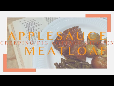 Applesauce Meatloaf - A Vintage Fruit and Meat Combo