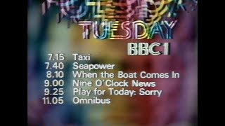 Tuesday 3rd March 1981 - BBC1 - Rolf Harris Cartoon Time - Omnibus - Punch & Judy - Seapower - Taxi