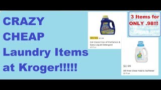 *CRAZY CHEAP* Laundry Care Scenario at Kroger!- 3 Items for .97!!!!