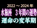 水瓶座　3年間の運勢　2022～2024年 　運命の変革期