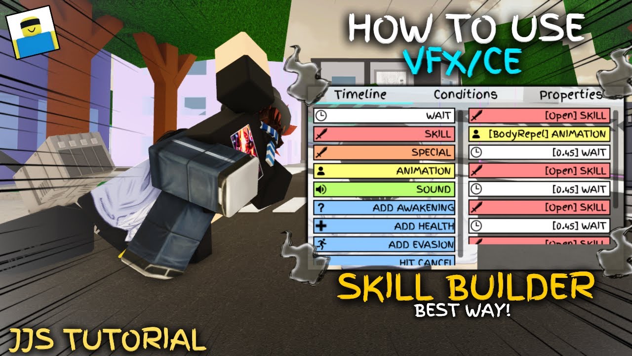 How To Use VFX/CE On Skill Builder In Jujutsu Shenanigans
