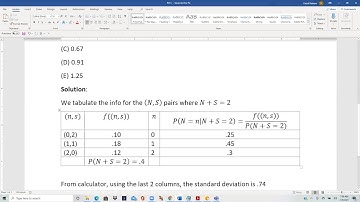 Actuarial SOA Exam P Sample Question 173 ( once 231) Solution