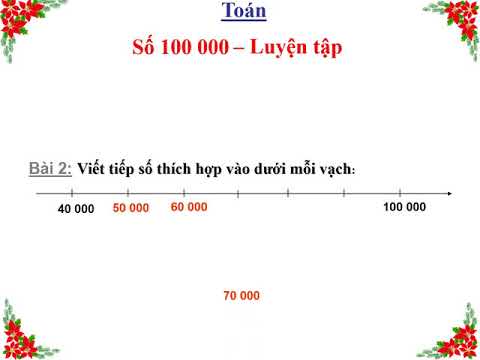 Video giáo án môn Toán ( Lớp 3 ) Bài : Số 100000 - Luyện tập.