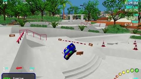 Re-Volt Custom Track Skating Toys by zorbah, 8 Lap Race