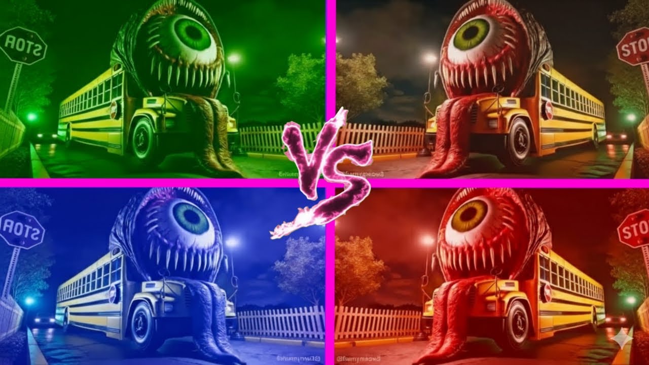 🚌🔥😱SCHOOL BUS EATER🎶 Coffin Dance Song