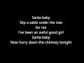 Ariana Grande & Liz Gillies - Santa Baby (Lyrics on Screen) Mp3