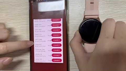 How to connect the smartwatch to your phone - AGPTEK  LW11
