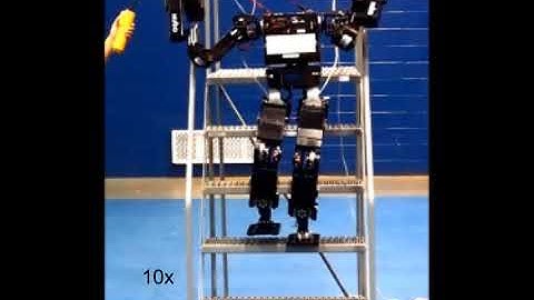 DRC-Hubo climbs a ship ladder