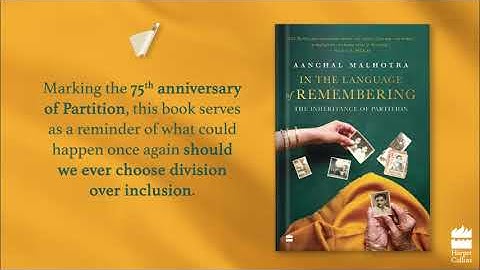 In the Language of Remembering - Watch the trailer | HarperBroadcast