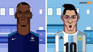 SK Toons: Lionel Messi vs Paul Pogba | Argentina vs France | Sportskeeda