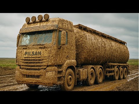 Pressure Washing The Dirtiest Trucks Insanely Satisfying 