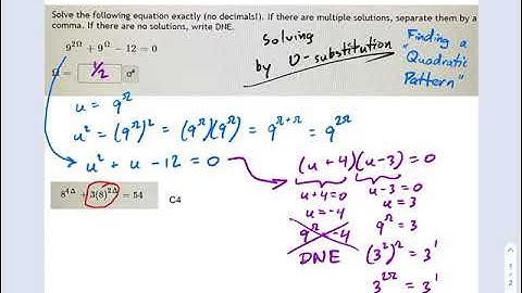 SM3.06.42 — Solving Exponential Equations by U Substitution
