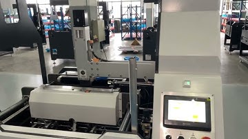 B-500 semi automatic rigid box making machine training video 3