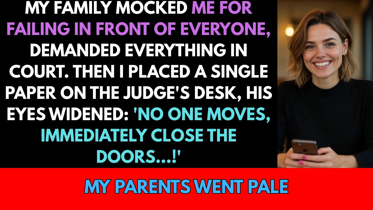 My Family Demanded Everything in Court—Then I Handed the Judge One Paper That Made Police Storm I