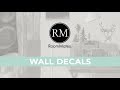 Room decor in seconds  roommates wall decals