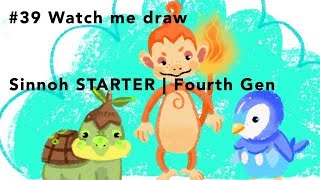 #39 Watch me draw... Sinnoh STARTER | Fourth Gen by Senorita_Gabita 181 views 4 years ago 50 seconds