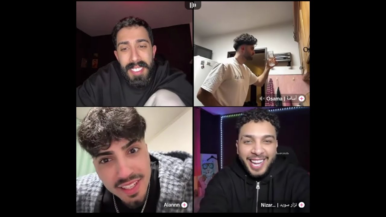 طارق رباعي مع الان ونزار واسامه رباعي كلو حمااااس ومع احكام