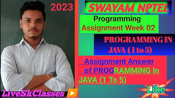 Programming In JAVA || Programming Assignment Answers 2023 || Week 02: Quiz Assignment.