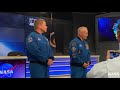 SpaceX Demo-2 astronauts speak to the media after Crew Dragon's successful inflight abort test