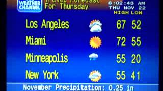WeatherStar 4000 Emulator 11-22-12 8:00am Jacksonville FL