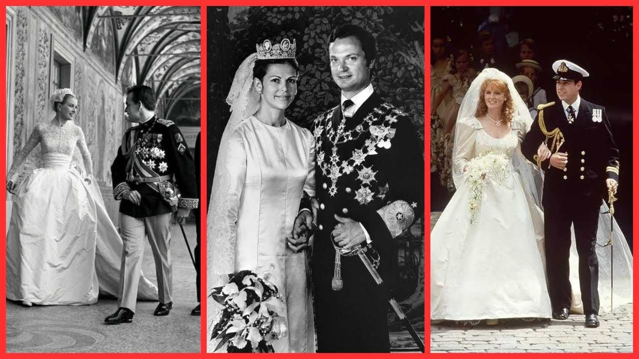 Top 10 Royal Wedding Dresses That Defined the 1950s–1990s
