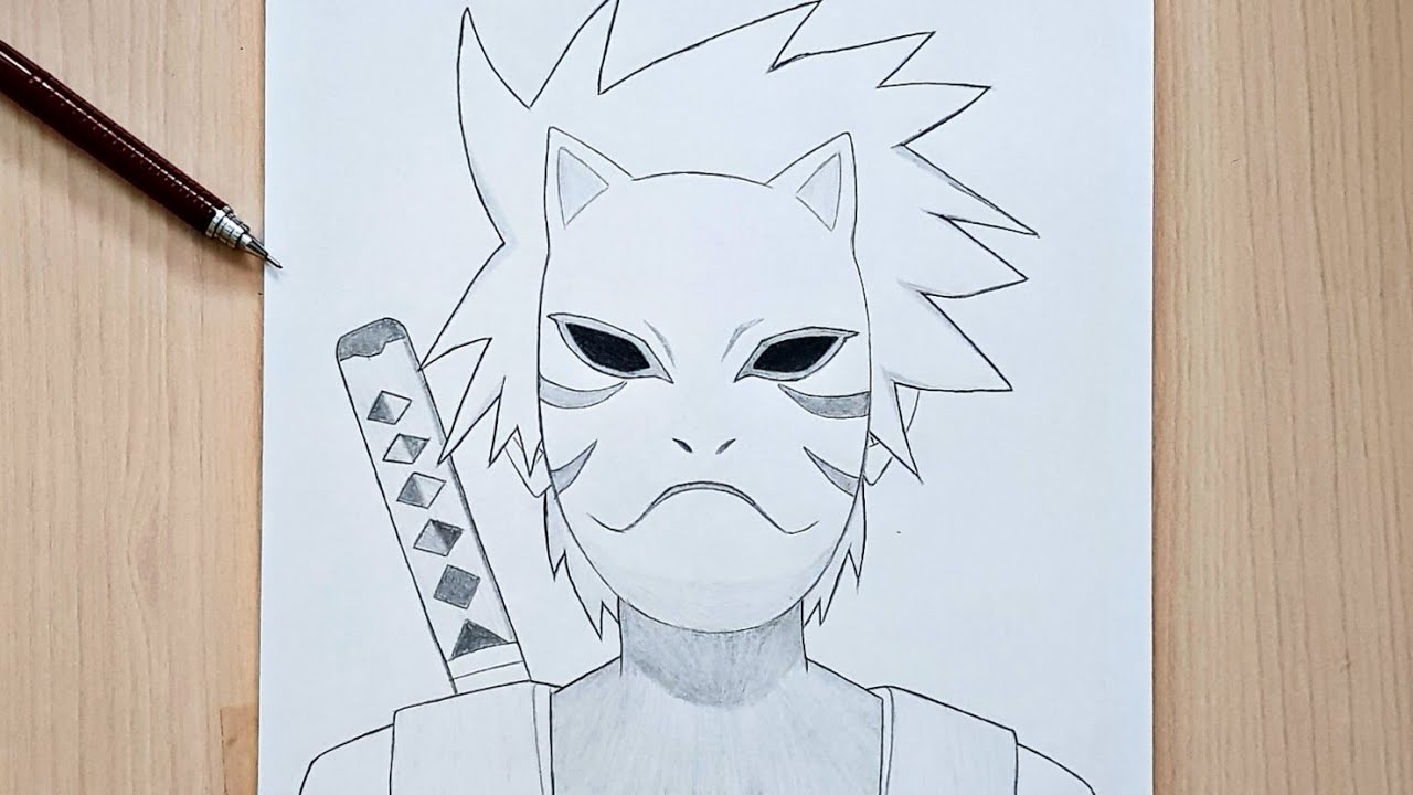 HOW TO DRAW KAKASHI ANBU - NARUTO 