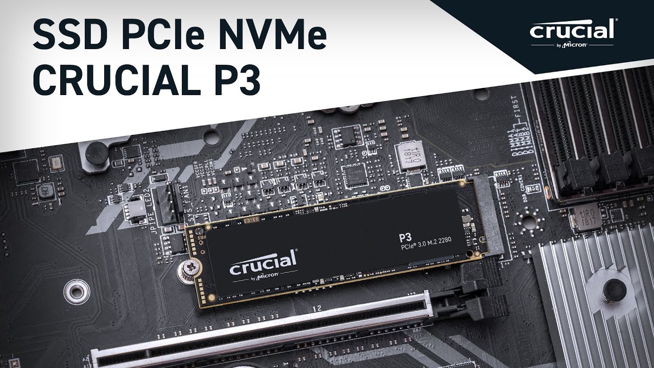 SSD NVMe™ Crucial P3 : la vitesse NVMe dont vous avez besoin 