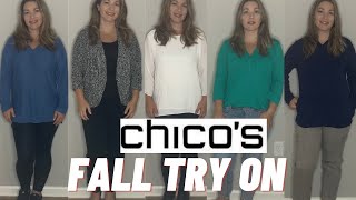 CHICO'S FALL TRY ON, FASHION OVER 40