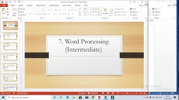 IT Class 10 Word Processing Part 1
