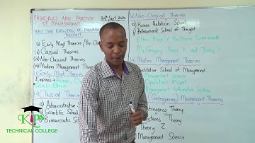 Evolution of Management Thought (Part I)