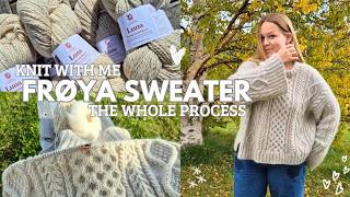 The Cable Sweater Of My Dreams - Frøya Sweater by IngridDyb // Project Vlog