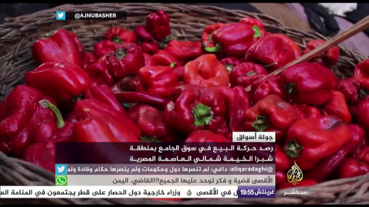 حركة البيع في سوق الجامع بمنطقة شبرا في مصر